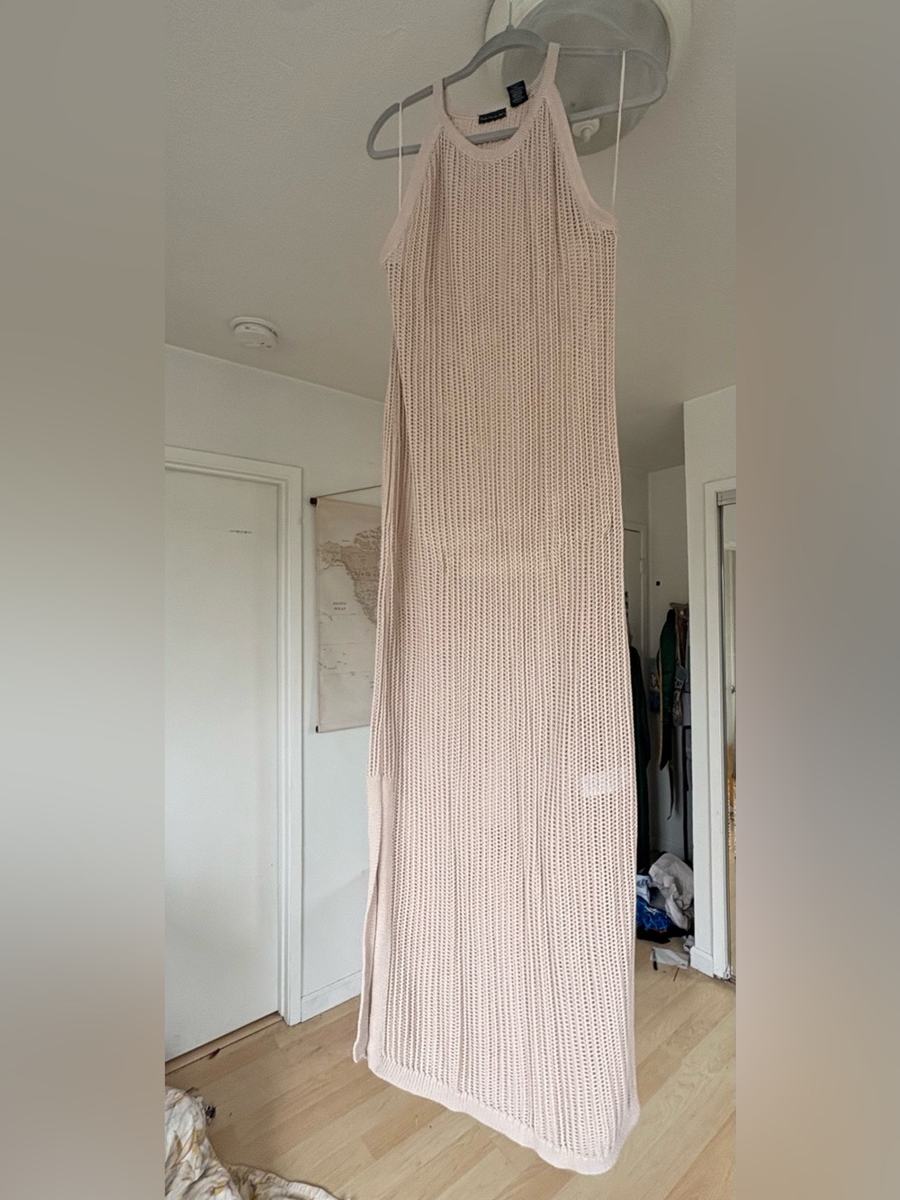 Knitted beach cover up dress
